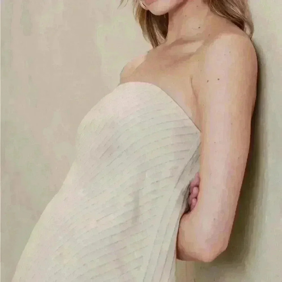 BANANA REPUBLIC LINEN-BLEND TUBE MAXI DRESS - Picture 6 of 8